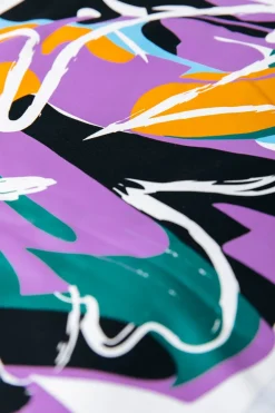 Clearance Abstract Flower Hoodie | Light grey melange Hoodies