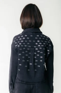 Clearance Billie Denim Blouse | Dark grey denim Blouses