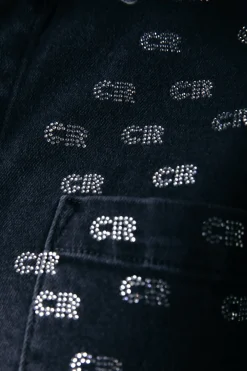 Clearance Billie Denim Blouse | Dark grey denim Blouses