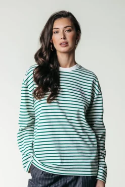 Outlet Logo Stripe Longsleeve | Off white T-shirts