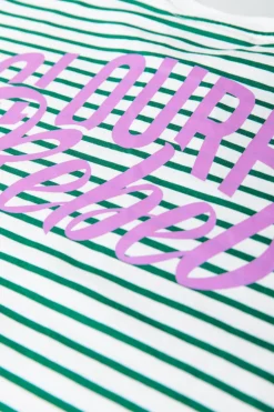 Outlet Logo Stripe Longsleeve | Off white T-shirts