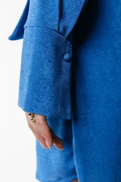 Sale Dorin Uni Wrap Dress | Vallarta Blue Jurken