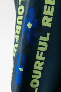 Discount Flowers Sleeve Logo Hoodie | Green gables Hoodies