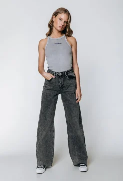 Discount Gaias High Rise Denim | Dark grey denim Broeken