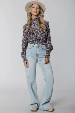 Clearance Gaias High Rise Denim | Denim blue Broeken