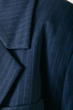 Hot Gemma Pinstripe Blazer | Dark blue Blazers