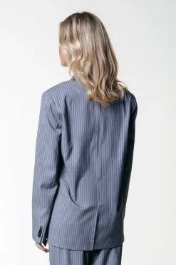 Sale Gemma Pinstripe Blazer | Dark grey Blazers