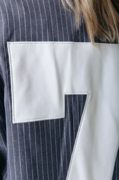 Fashion Jesra Stripe Blazer | Dark grey Pakken