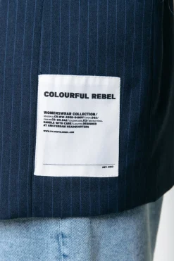 Fashion Jesra Stripe Blazer | Dark blue Pakken