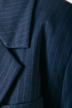 Fashion Jesra Stripe Blazer | Dark blue Pakken