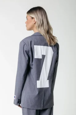 Online Jesra Stripe Blazer | Dark grey Blazers