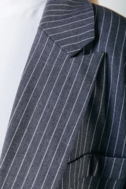 Online Jesra Stripe Blazer | Dark grey Blazers