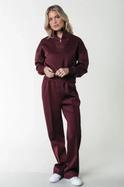 Online Jiby Pintuck Pants | Port Red Broeken