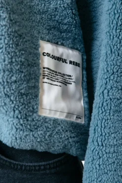 Sale Jills Teddy Zip Sweat | Mineral blue Truien