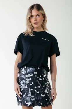 Best Jilly Sequins Skirt | Silver grey Rokken