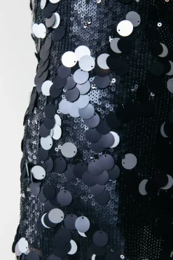 Best Jilly Sequins Skirt | Silver grey Rokken