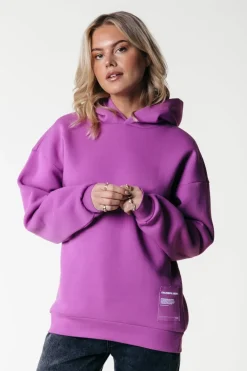 Hot Label Hoodie | Violet Pink Hoodies