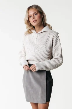 Fashion Maeve Check Skirt | Darkest Brown Pakken