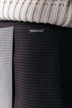 Fashion Maeve Check Skirt | Darkest Brown Pakken