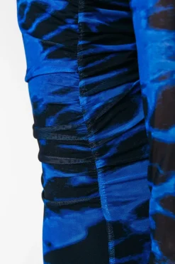 Sale Maude Animal Mesh Dress | Deep blue Jurken