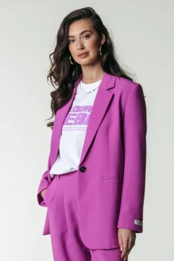 Discount Mimmi Blazer | Violet Pink Blazers