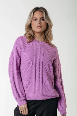 Fashion Olivia Knit | Violet Pink Truien