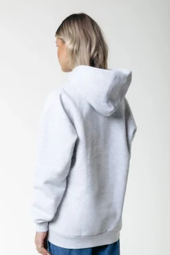 Fashion Puff Logo Hoodie | Light grey melange Hoodies
