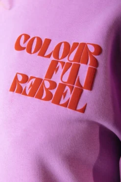 Clearance Puff Logo Hoodie | Medium Violet Hoodies