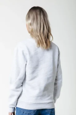 Clearance Puff Logo Sweat | Light grey melange Truien