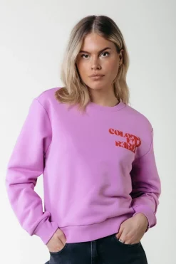 Clearance Puff Logo Sweat | Medium Violet Truien