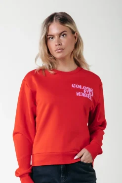 Hot Puff Logo Sweat | Scarlet Red Truien