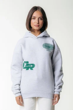 Fashion Racer Logo Hoodie | Light grey melange Hoodies