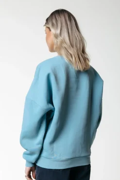 Hot Rebel Sweat | Mineral blue Truien