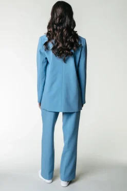 Discount Rus Straight Pants | Adriatic Blue Broeken