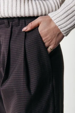 Best Rus Straight Pants | Dark brown Broeken