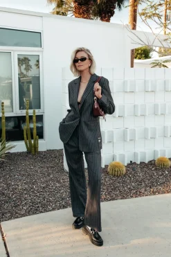 Fashion Rus Straight Pants | Dark Anthracite Pakken