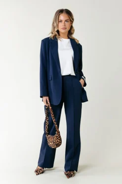 Discount Rus Straight Pants | Dark Navy Broeken