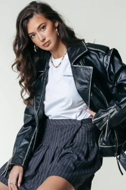 Sale Sage Leather Biker Jacket | Jassen|Blazers