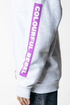 Sale Sleeve Logo Hoodie | Light grey melange Hoodies