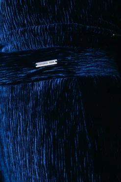 New Structure Velvet Flare | Peacoat Blue Broeken