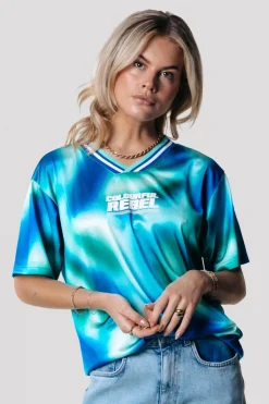 Online Tayla Blurred Football T-shirt | T-shirts