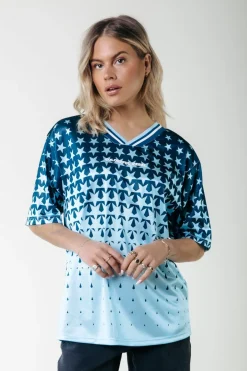 Outlet Tayla State Champ Football T-Shirt | Canal blue T-shirts