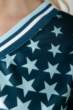 Outlet Tayla State Champ Football T-Shirt | Canal blue T-shirts