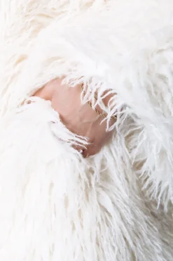 Online Ulla Faux Fur Coat | Off white Jassen|Blazers