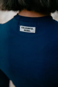 Clearance Uni Fitted Longsleeve T-shirt | Peacoat Blue T-shirts