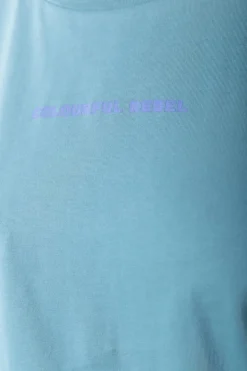 Fashion Uni Logo T-shirt | Mineral blue T-shirts