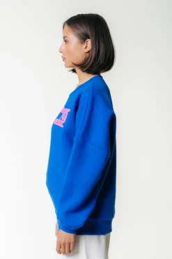 Fashion Wave Logo Sweat | Medium blue Truien