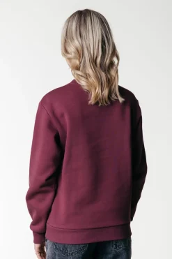 Fashion Wave Logo Sweat | Port Red Truien