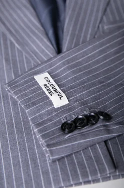 New Winoah Stripe Cropped Blazer | Dark grey Blazers