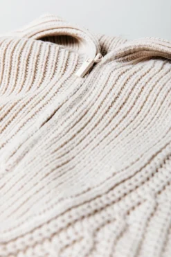 Sale Yfke Knit | Fog Beige Truien